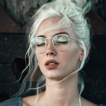 Load image into Gallery viewer, Round Glasses Frame Woman Men Glasses Retro Myopia Optical Frames Metal Clear lens Black Silver Gold Eyeglasses Oculos De Grau