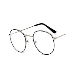 Load image into Gallery viewer, Round Glasses Frame Woman Men Glasses Retro Myopia Optical Frames Metal Clear lens Black Silver Gold Eyeglasses Oculos De Grau