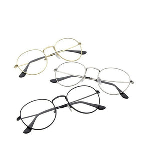 Round Glasses Frame Woman Men Glasses Retro Myopia Optical Frames Metal Clear lens Black Silver Gold Eyeglasses Oculos De Grau