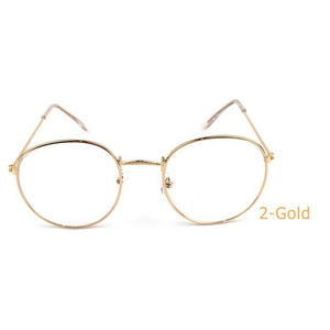 Round Glasses Frame Woman Men Glasses Retro Optical Frames Metal Clear Lens Black Silver Gold Eyeglasses Spectacle Frames