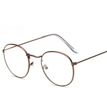 Load image into Gallery viewer, Round Glasses Frame Woman Men Glasses Retro Optical Frames Metal Clear Lens Black Silver Gold Eyeglasses Spectacle Frames