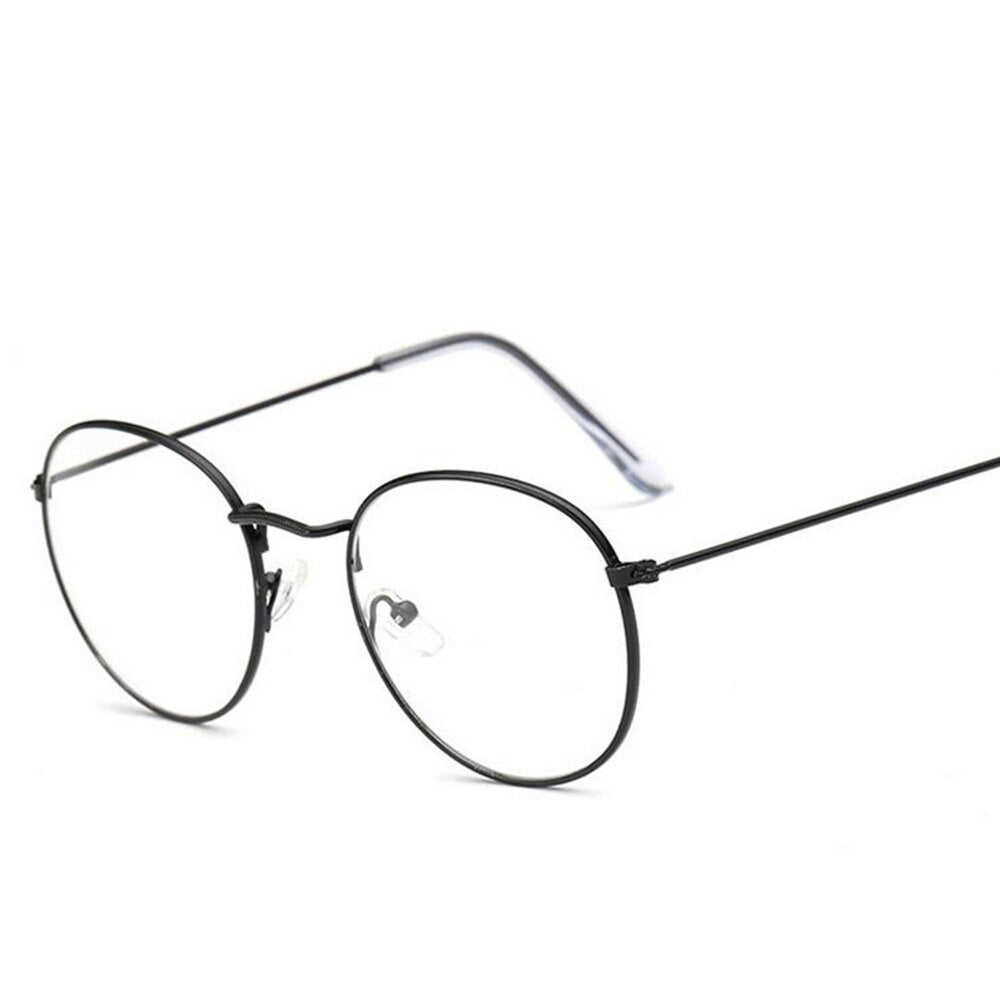 Round Glasses Frame Woman Men Glasses Retro Optical Frames Metal Clear Lens Black Silver Gold Eyeglasses Spectacle Frames