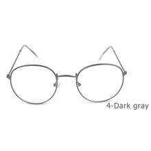 Load image into Gallery viewer, Round Glasses Frame Woman Men Glasses Retro Optical Frames Metal Clear Lens Black Silver Gold Eyeglasses Spectacle Frames