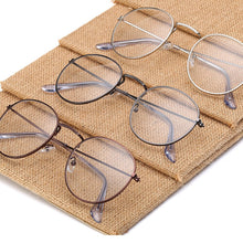 Load image into Gallery viewer, Round Glasses Frame Woman Men Glasses Retro Optical Frames Metal Clear Lens Black Silver Gold Eyeglasses Spectacle Frames