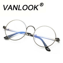 Load image into Gallery viewer, Round Glasses Transparent for Computer Lenses Metal Frame Eyeglasses Women Men Anti Blue Ray Oculos De Grau Spectacles