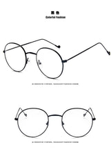 Load image into Gallery viewer, Round Glasses Women&#39;s Sun Glasses Metal Frame Eyewear Vintage Female Optics Eyeglasses Clear Lens Transparent Top