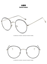 Load image into Gallery viewer, Round Glasses Women&#39;s Sun Glasses Metal Frame Eyewear Vintage Female Optics Eyeglasses Clear Lens Transparent Top