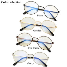 Load image into Gallery viewer, Round Glasses frame retro FemaleTransparent for Computer Lenses Metal Frame Eyeglasses Women Men Anti Blue Ray Oculos De Grau Sp