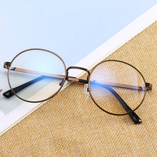 Load image into Gallery viewer, Round Glasses frame retro FemaleTransparent for Computer Lenses Metal Frame Eyeglasses Women Men Anti Blue Ray Oculos De Grau Sp