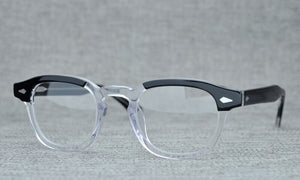 Round Handmade Acetate Frame Women Johnny Depp Glasses Men Brand Designer Computer Goggles Optical Spectacle frame Demi Myopia