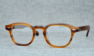 Round Handmade Acetate Frame Women Johnny Depp Glasses Men Brand Designer Computer Goggles Optical Spectacle frame Demi Myopia