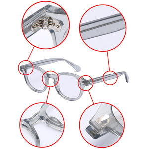 Round Handmade Acetate Frame Women Johnny Depp Glasses Men Brand Designer Computer Goggles Optical Spectacle frame Demi Myopia