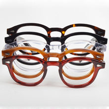 Load image into Gallery viewer, Round Handmade Acetate Frame Women Johnny Depp Glasses Men Brand Designer Computer Goggles Optical Spectacle frame Demi Myopia