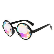 Load image into Gallery viewer, Round Kaleidoscope Glasses Rave Festival Men Women Brand Designer Holographic Kaleidoscope Female Male Sunglasses Retro