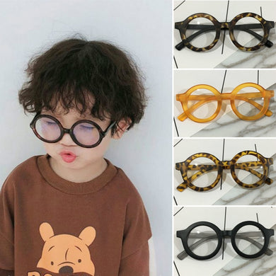 Round  Kids Glasses Children's glasses Girls Boys Children's Transprent Frame Baby Gift Safety Sunglases  2-12