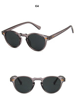 Load image into Gallery viewer, Round Lense Clear Frame sunglasses Gregory Peck Brand Designer men women Sunglass retro gafas oculos 2023 Fashion