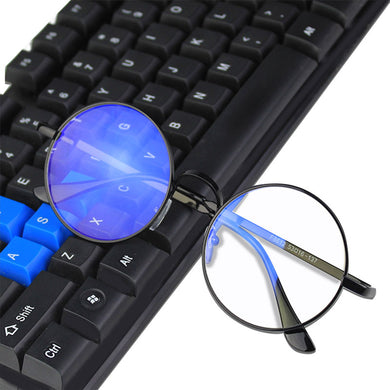 Occhiali rotondi in metallo per computer Montatura anti raggi blu Donna Uomo Occhiali da vista Occhiali trasparenti Oculos De Grau 