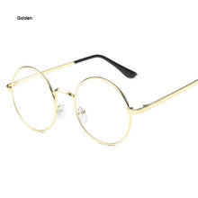 Load image into Gallery viewer, Round Metal Glasses for Computer Anti Blue Ray Frame Women Men Eyeglasses Transparent Spectacles Oculos De Grau