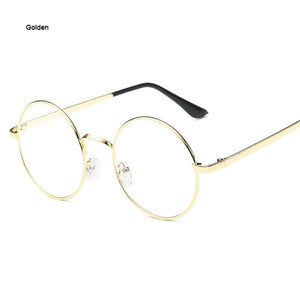 Round Metal Glasses for Computer Anti Blue Ray Frame Women Men Eyeglasses Transparent Spectacles Oculos De Grau