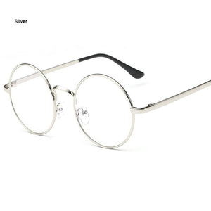 Round Metal Glasses for Computer Anti Blue Ray Frame Women Men Eyeglasses Transparent Spectacles Oculos De Grau