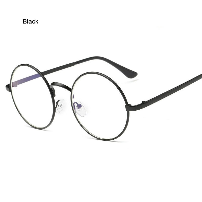 Round Metal Glasses for Computer Anti Blue Ray Frame Women Men Eyeglasses Transparent Spectacles Oculos De Grau