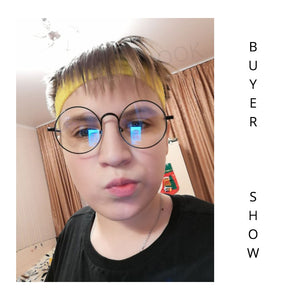 Round Metal Glasses for Computer Anti Blue Ray Frame Women Men Eyeglasses Transparent Spectacles Oculos De Grau