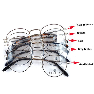 Round Metal Prescription Glasses Frames Women