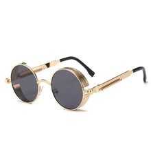 Load image into Gallery viewer, Round Metal Sunglasses Steampunk Men Women Glasses Brand Designer Retro Vintage Sunglasses UV400 gafas de sol очки