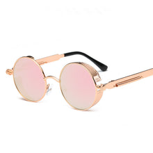 Load image into Gallery viewer, Round Metal Sunglasses Steampunk Men Women Glasses Brand Designer Retro Vintage Sunglasses UV400