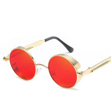 Load image into Gallery viewer, Round Metal Sunglasses Steampunk Men Women Glasses Brand Designer Retro Vintage Sunglasses UV400