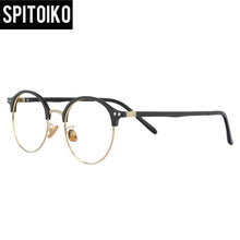 Load image into Gallery viewer, Round Optical Frame Ultem and Metal Glasses Myopia Eyewear Eyeglasses Prescription Spectacles 50027