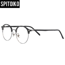Load image into Gallery viewer, Round Optical Frame Ultem and Metal Glasses Myopia Eyewear Eyeglasses Prescription Spectacles 50027
