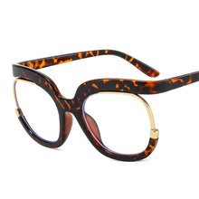 Carica l&#39;immagine nel visualizzatore di Gallery, Round Optical Glasses Frames Men Women Oversized Prescription Glasses Clear Lens Rainbow Frame Eyeglasses Spectacle Frame