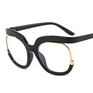 Round Optical Glasses Frames Men Women Oversized Prescription Glasses Clear Lens Rainbow Frame Eyeglasses Spectacle Frame