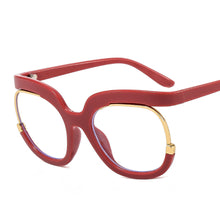 Carica l&#39;immagine nel visualizzatore di Gallery, Round Optical Glasses Frames Men Women Oversized Prescription Glasses Clear Lens Rainbow Frame Eyeglasses Spectacle Frame