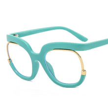 Carica l&#39;immagine nel visualizzatore di Gallery, Round Optical Glasses Frames Men Women Oversized Prescription Glasses Clear Lens Rainbow Frame Eyeglasses Spectacle Frame