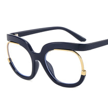 Carica l&#39;immagine nel visualizzatore di Gallery, Round Optical Glasses Frames Men Women Oversized Prescription Glasses Clear Lens Rainbow Frame Eyeglasses Spectacle Frame
