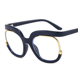 Round Optical Glasses Frames Men Women Oversized Prescription Glasses Clear Lens Rainbow Frame Eyeglasses Spectacle Frame