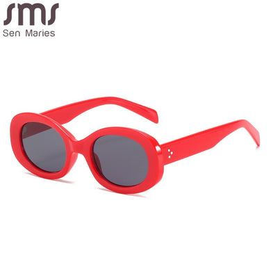Round Oval Women Sunglasses 2023 Rectangle Small Frames Sun Glasses Female  Punk Vintage Sunglasses Gafas De Sol