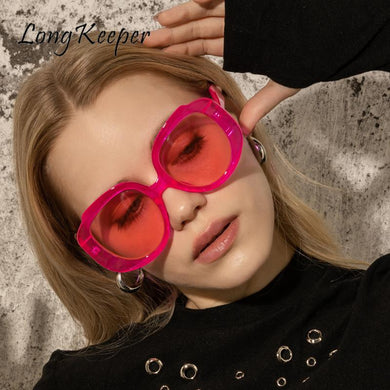 Round Oversized Sunglasses Retro Women Classic Vintage Big Glasses Ladies Eyeglasses Black for Men Style Uv Oculos De Sol Gafas