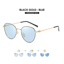 Load image into Gallery viewer, Round Photochromic Sunglasses For Women Men Sun Glasses Polarized Driving Glasses Chameleon Lens Anti-Glare lentes de sol hombre