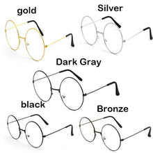 Load image into Gallery viewer, Round Plain Clear Glasses Ultra Light Metal Decoration Transparent Women Eyewear Frames Prescription Optical Spectacle Frames SL