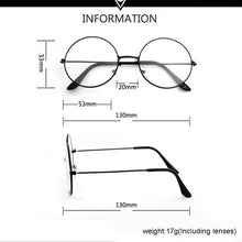 Load image into Gallery viewer, Round Plain Clear Glasses Ultra Light Metal Decoration Transparent Women Eyewear Frames Prescription Optical Spectacle Frames SL