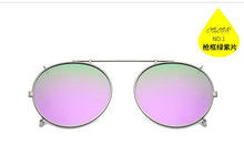 Load image into Gallery viewer, Round Polarized Clip On Myopia Eyeglasses Women Men Oversized Sun Glasses Driving Polarized Goggles Punk sunglasses FML