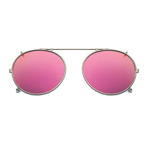 Round Polarized Clip On Myopia Eyeglasses Women Men Oversized Sun Glasses Driving Polarized Goggles Punk sunglasses FML