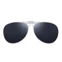 Load image into Gallery viewer, Round Polarized Clip On Sunglasses Pilot Women Men Filp up Sunglasses UV400