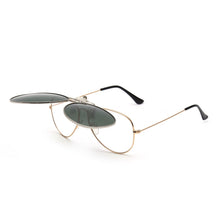 Load image into Gallery viewer, Round Polarized Clip On Sunglasses Pilot Women Men Filp up Sunglasses UV400