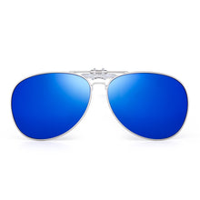 Load image into Gallery viewer, Round Polarized Clip On Sunglasses Pilot Women Men Filp up Sunglasses UV400