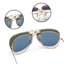 Load image into Gallery viewer, Round Polarized Clip On Sunglasses Pilot Women Men Filp up Sunglasses UV400