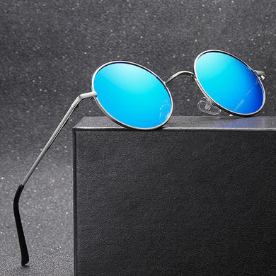 Occhiali da sole polarizzati rotondi Design di marca Donna Uomo Occhiali da sole vintage UV400 Tonalità Occhiali Oculos de sol